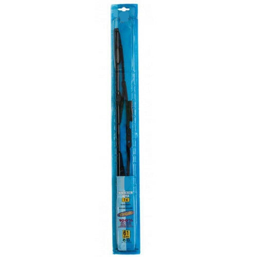Trade Shop - Spazzola Tergicristallo Standard Singola Per Auto In Metallo E Gomma 61 Cm -