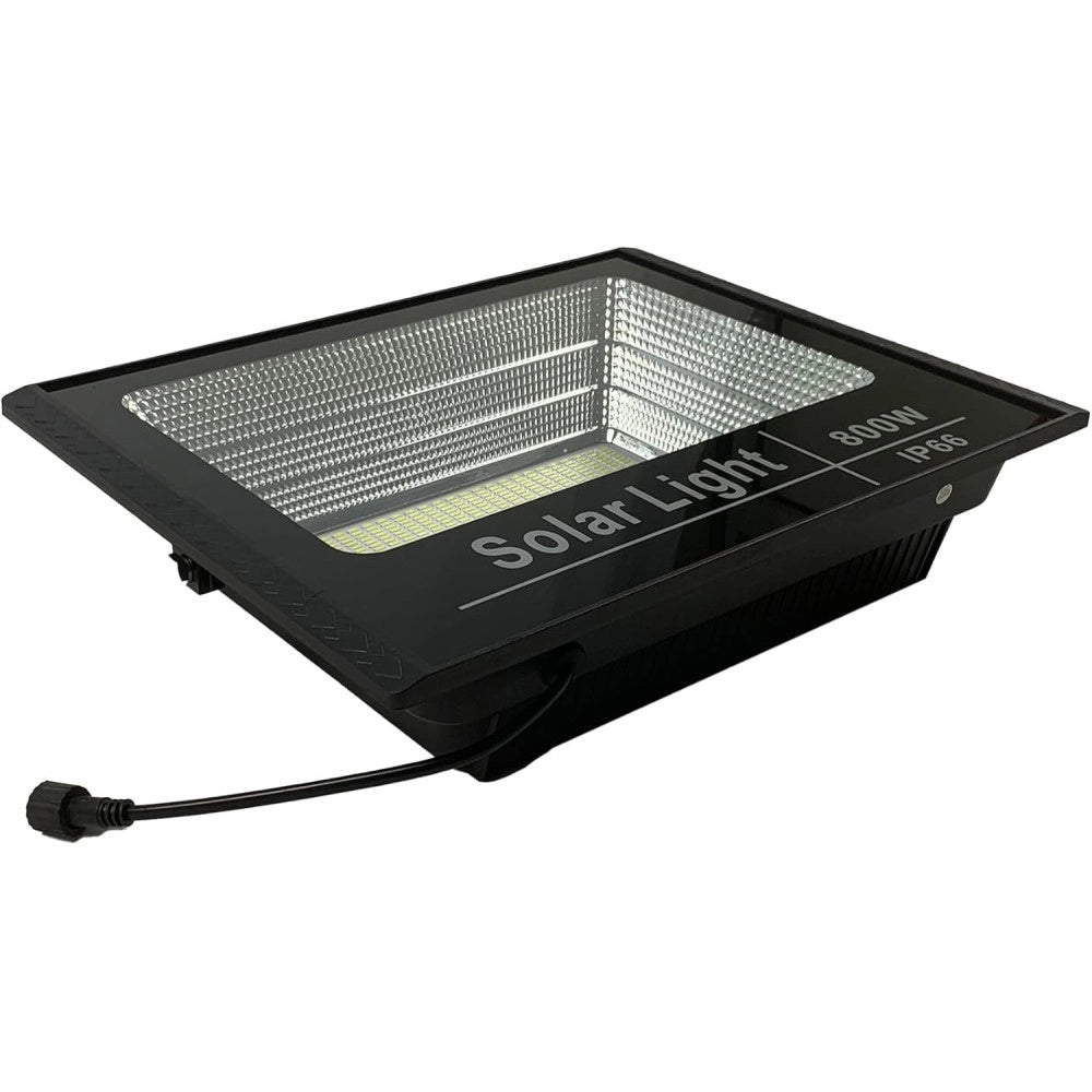 Trade Shop - Faretto Solare 800w Impermeabile Con Pannello Fotovoltaico E Telecomando -
