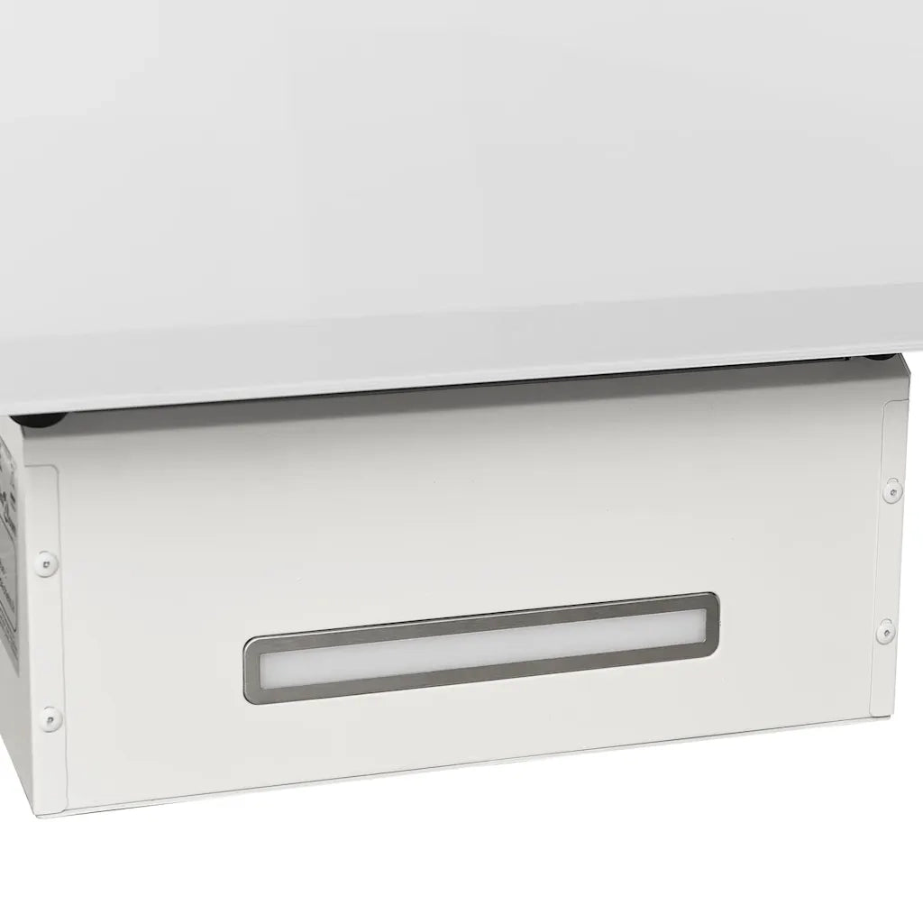 Cappa a Parete 90 cm in Acciaio e Vetro Temperato Bianco cod mxl 12949