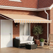 Tettuccio Elettrico Retrattile Blu e Arancione 5 x 3 m 3419674