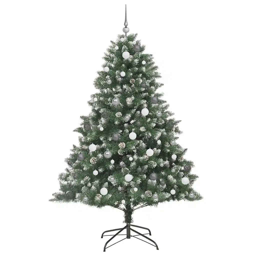 Albero di Natale artificiale con 300 LED Verde 210 cm 3395244