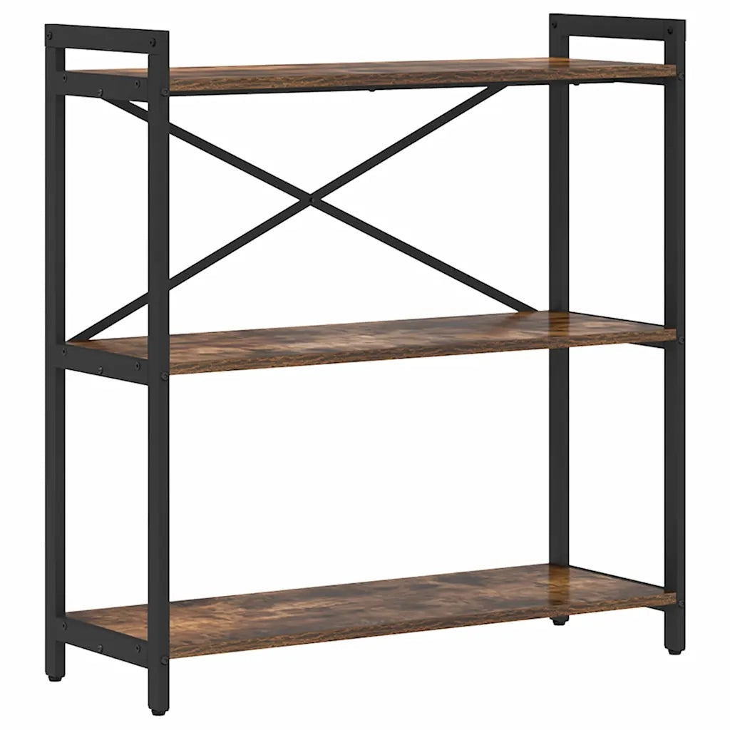 vidaXL Libreria Rovere fumo 80 x 30 x 83 cm Legno multistrato
