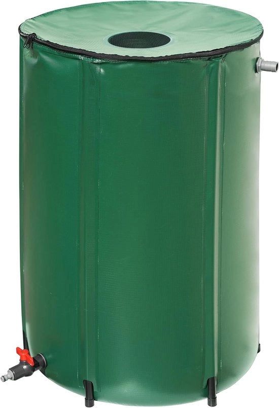 Scarico a cassone pieghevole 250 litri, 60 x 60 x 90 cm, verde
