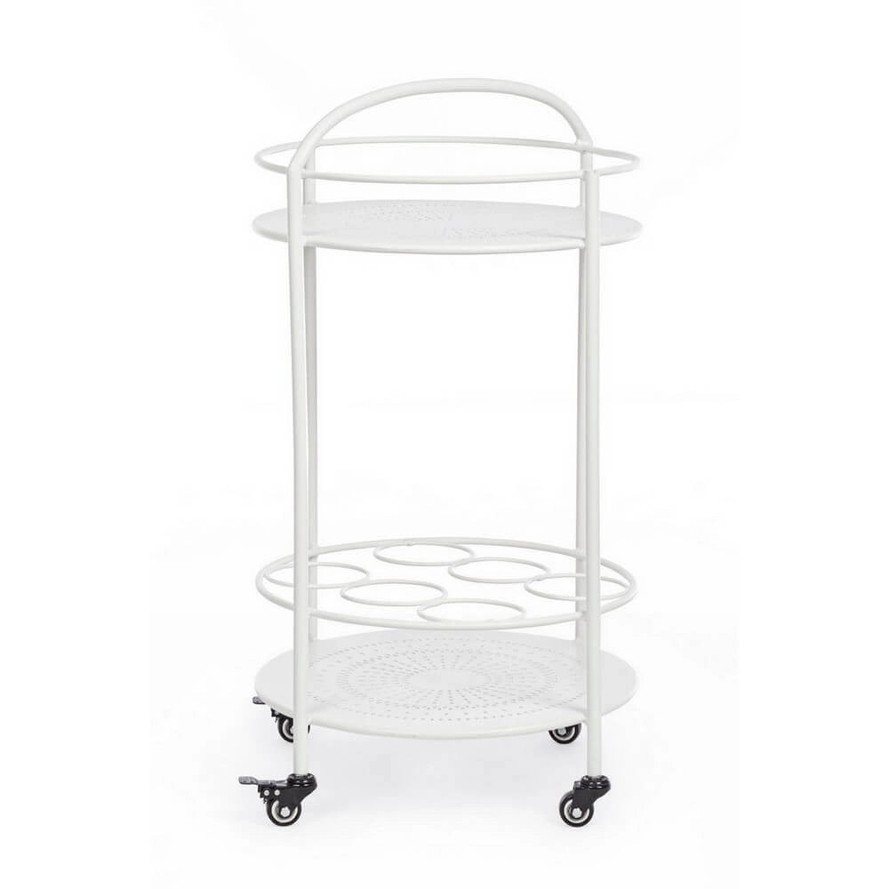 Carrello Portabottiglie da Esterno in Acciaio con Ruote - RUGGED