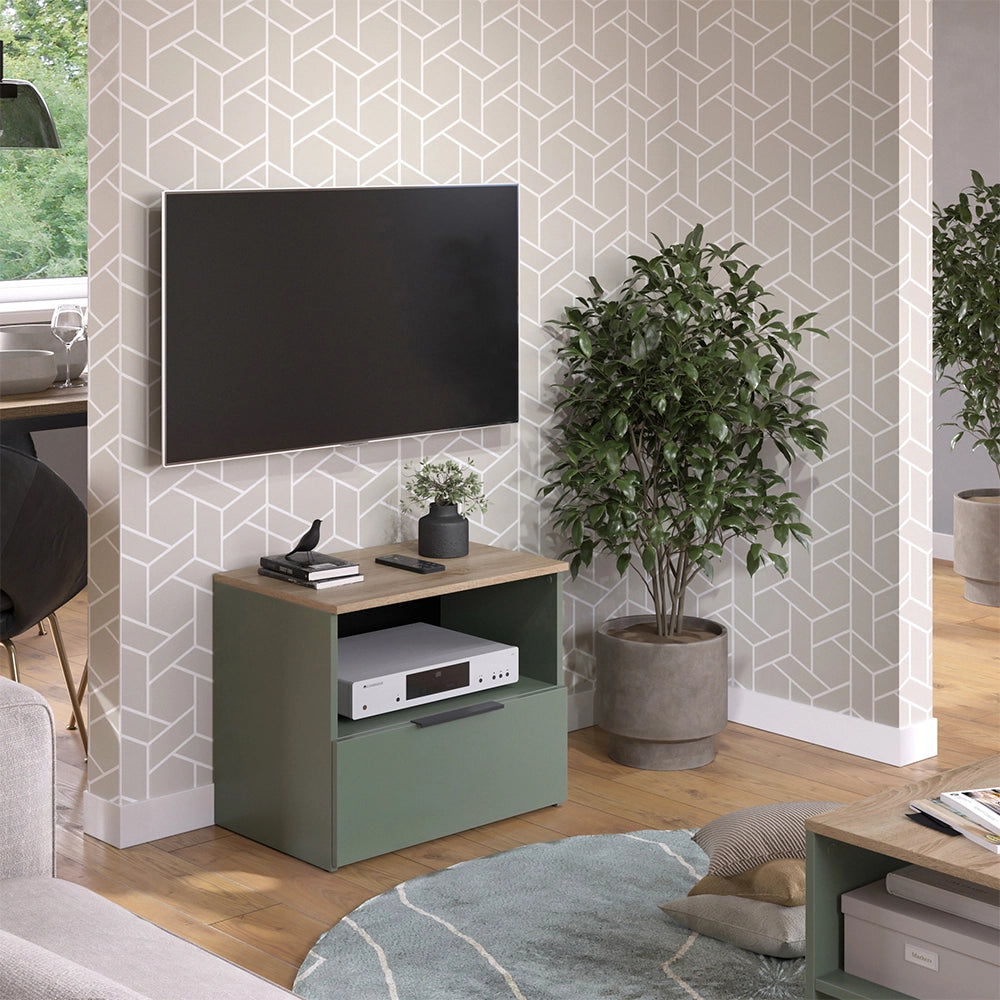 Vicco Mobile tv Verde 60 x 50 cm con cassetto