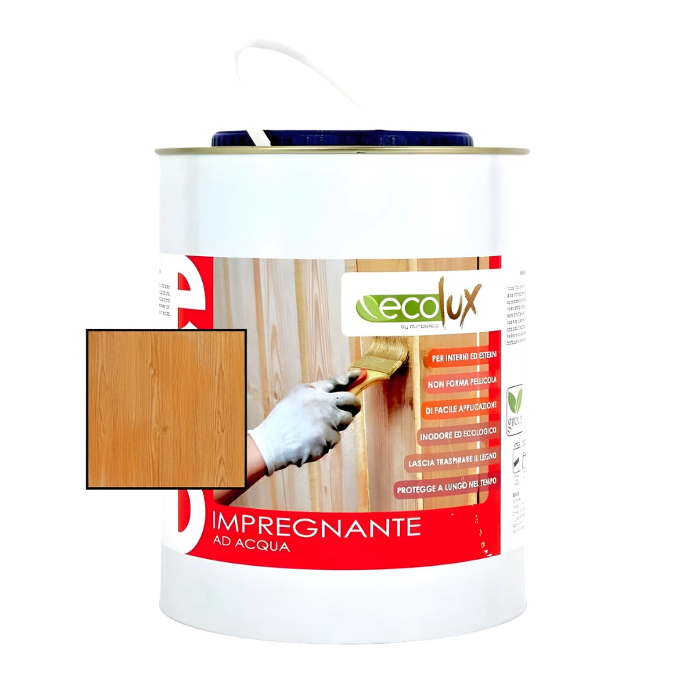 Ecolux impregnante fondo protettivo acrilico pigmentato larice per legno *** formato 2.5 lt, confezione 1
