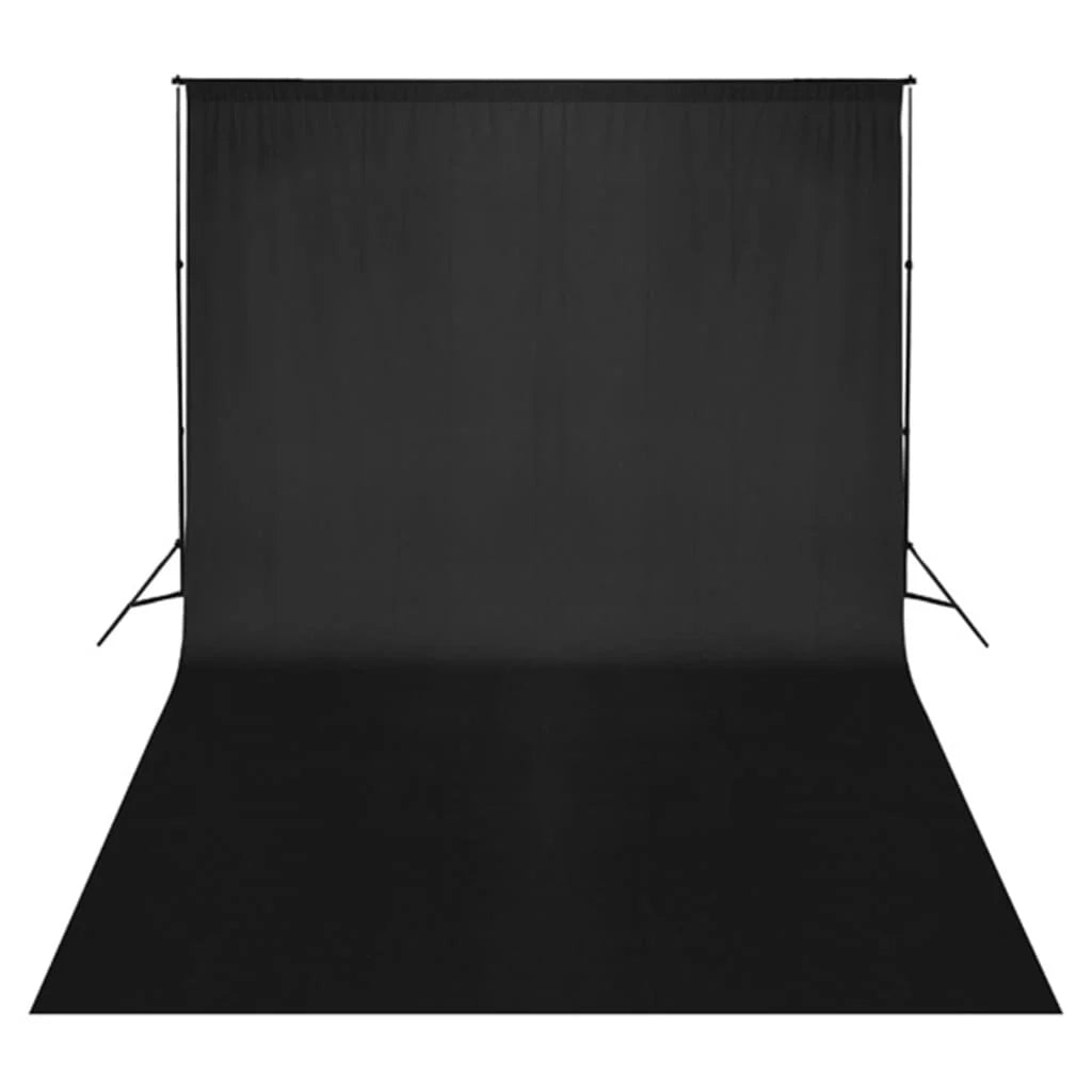 Kit per studio fotografico con illuminazione fondale e riflettore nero 02_0042454