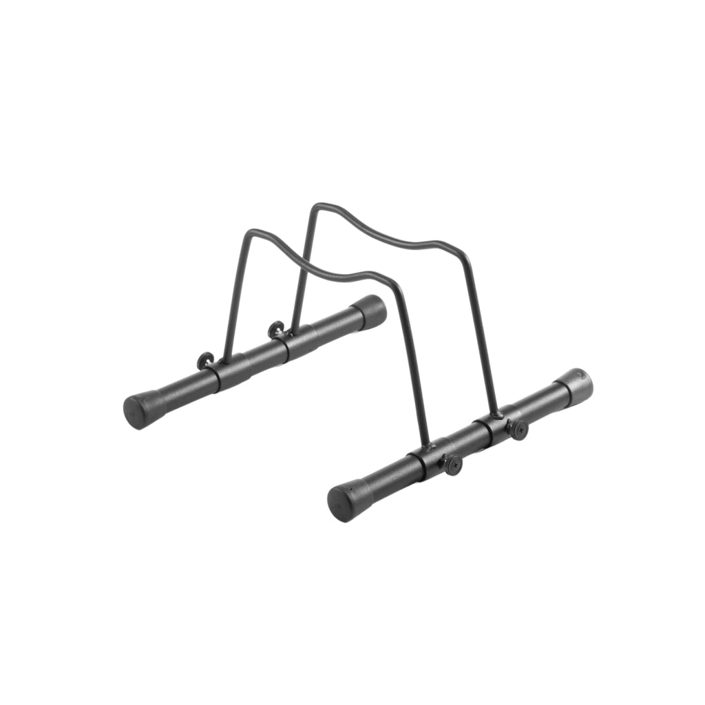 Andrys Rastrelliera Bici 1 Posto Smontabile con Tappi PVC Nero Verniciato