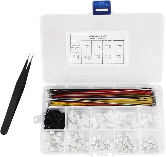Kit di connettori a 1,25mm di diametro, socket e plug, kit di cavi a 15cm, filo Pixhak4 6CM, pre-avvolto (2P-10P)