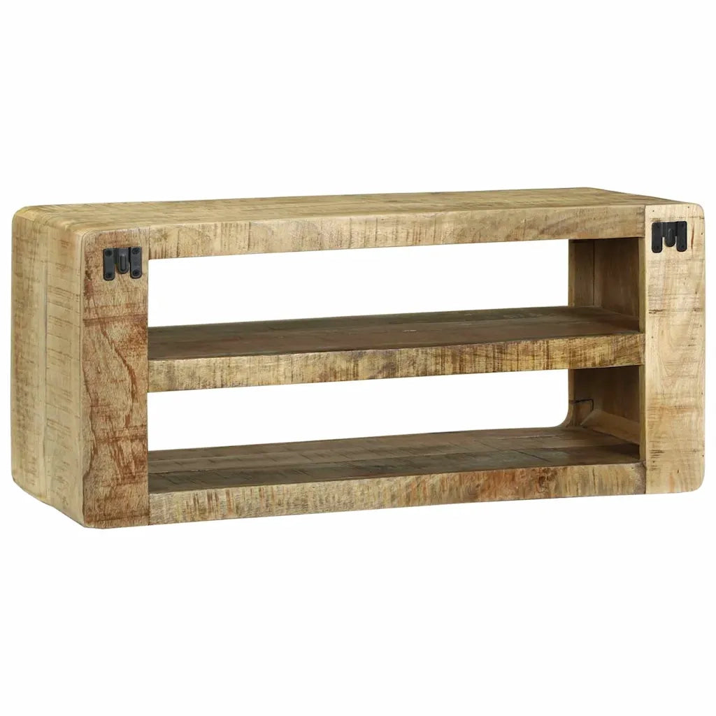 Mobile TV-Credenza per TV-Console TV Marrone 80 x 32 x 36 cm Legno massello di mango