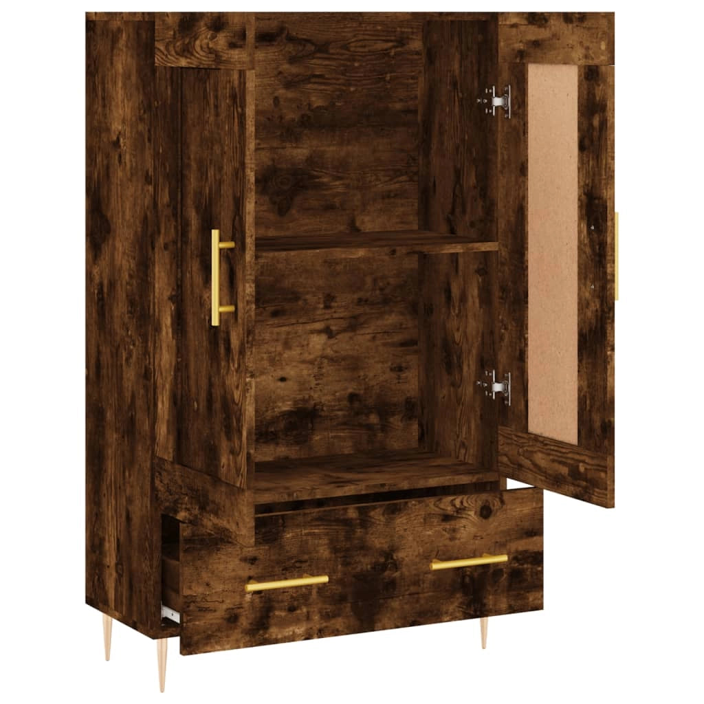Buffet credenza cassettiera mobiletto mobile contenitore organizer cucina soggiorno salotto alto 69,5 x 31 x 115 cm legno ingegnerizzato marrone 02_0033382