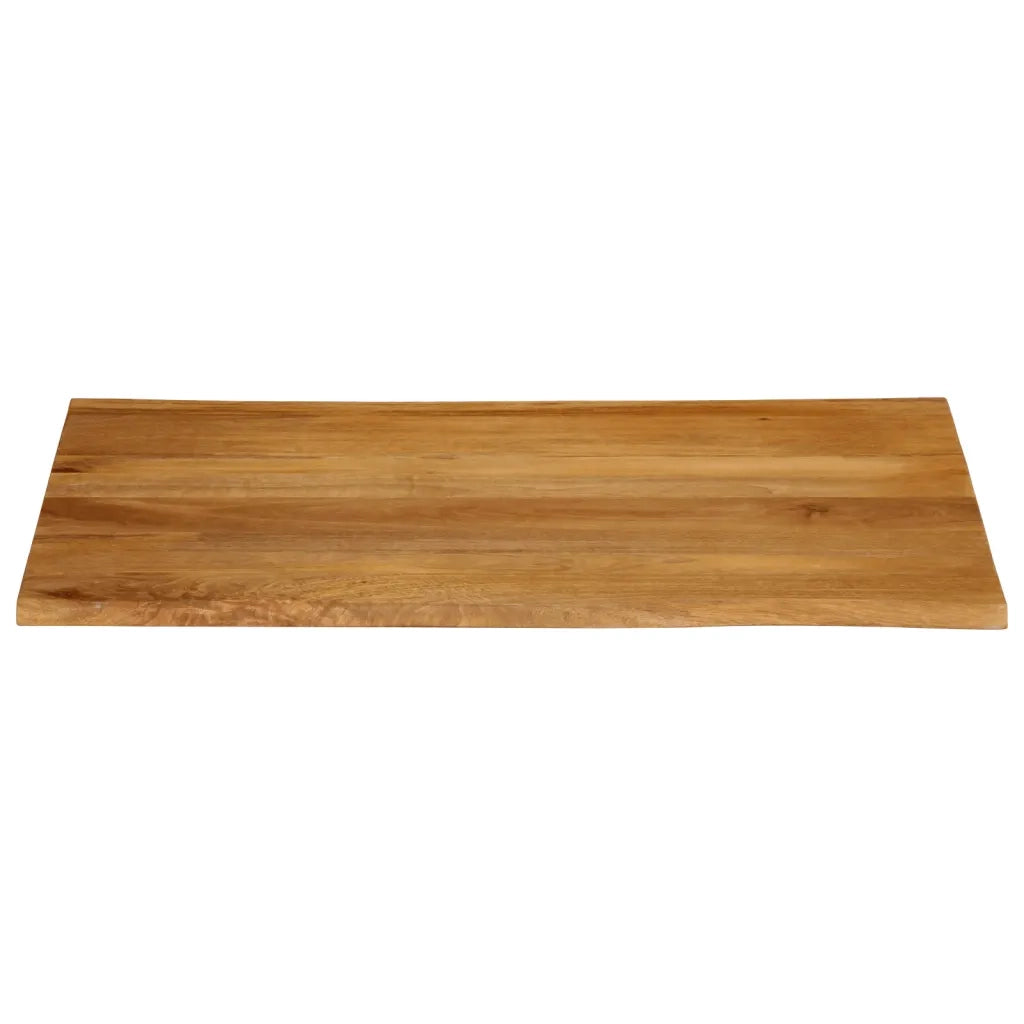 vidaXL Piano Tavolo 110x80x3,8 cm Bordi Vivi in Legno Massello Mango