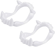 Denti da vampiro 2 pezzi - Denti falsi - Protesi dentale - Costumi da Halloween - Realistici - Leggeri - Protesi in plastica - Denti da ne