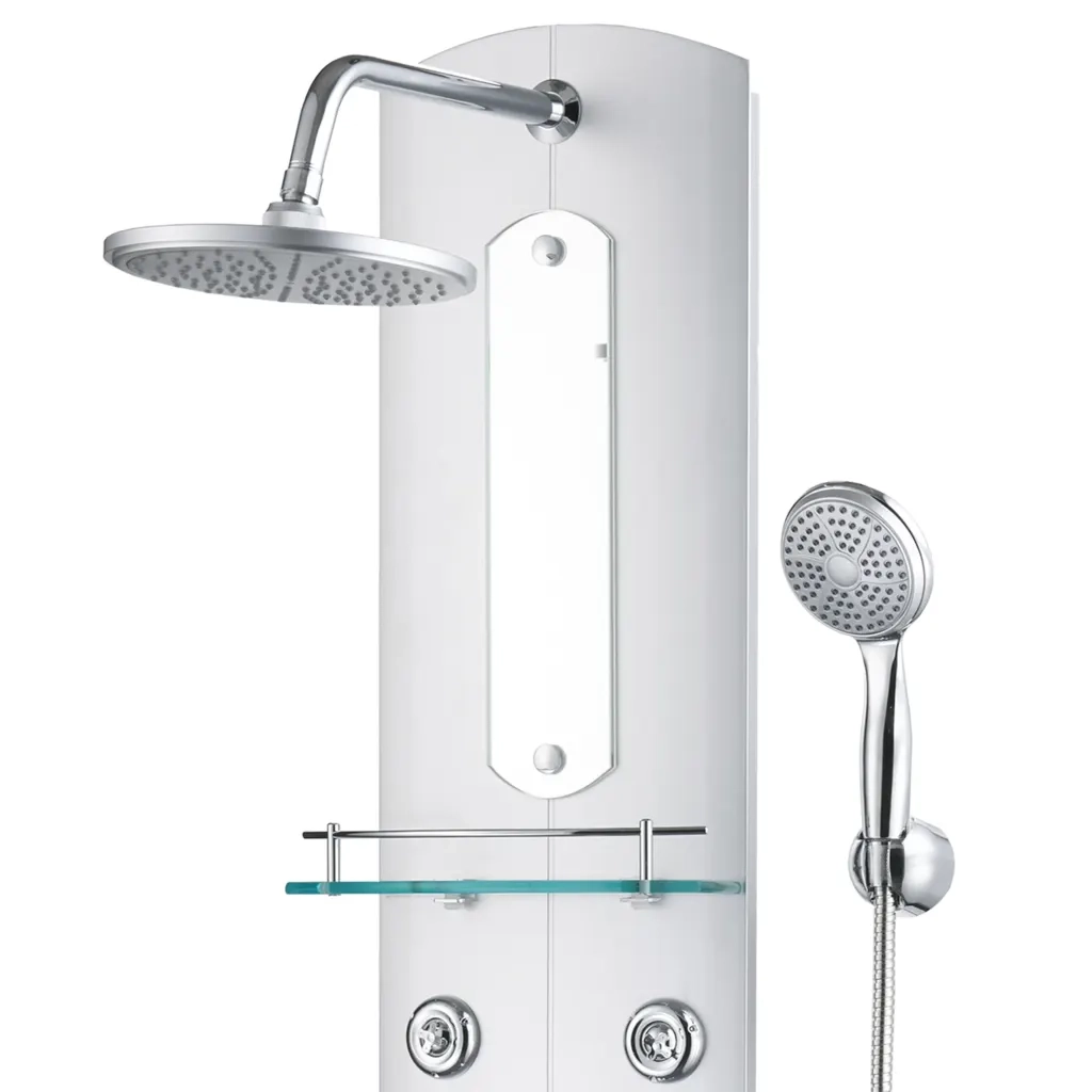 Pannello Doccia 25x43x120 cm Argento CFW9245648