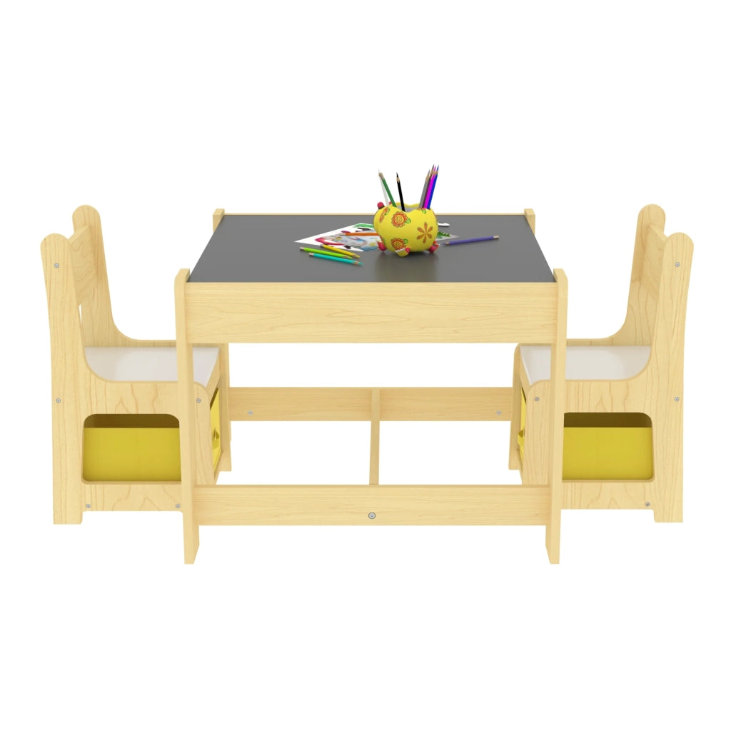 Set tavolo e sedie per bambini con 2 contenitori portaoggetti 03_0008774