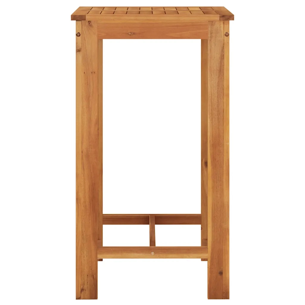 Set Bar da Giardino 5 pz | Set Salotto da Giardino Nero in Legno Acacia e Polyrattan