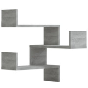2 pz Scaffale Parete | Ripiano a parete | Mensola a parete Angolo Grigio Sonoma 40x40x50cm Multistrato