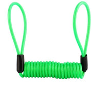 Cavo di sicurezza con allarme - Cavo di sicurezza 1,2 m - Difesa contro la furto - Materiale PVC/Alluminio - Luce fluorescente verde - Diametro esterno 3,5 mm