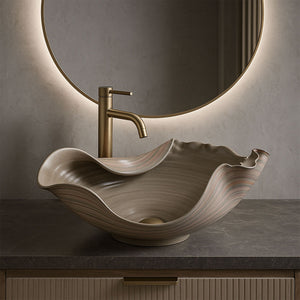 Lavabo Da Appoggio In Ceramica Rea Hm-17 Handmade Art