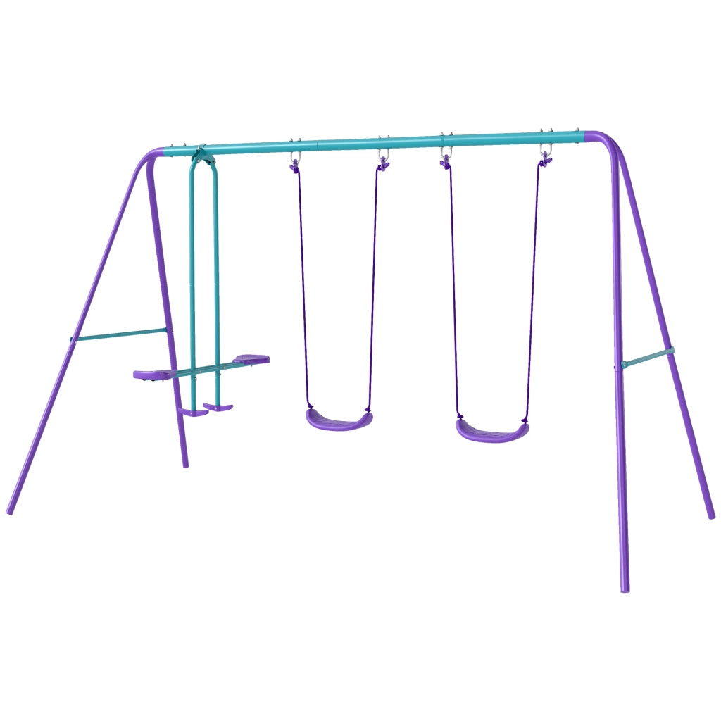 Portico Altalena 3 in 1 per Bambini ¨C zephmum ¨C Violetto