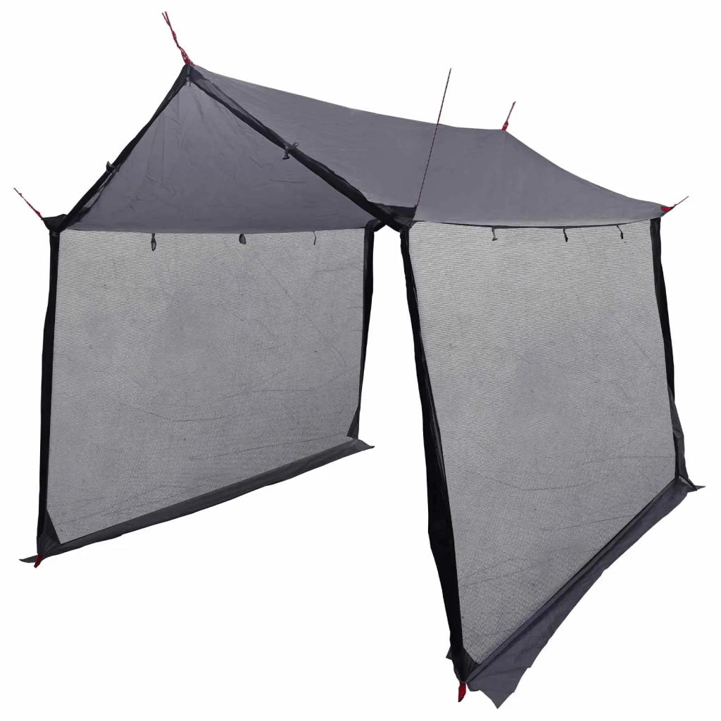 Telo da campeggio con pareti in rete Grigio e arancione 42028569