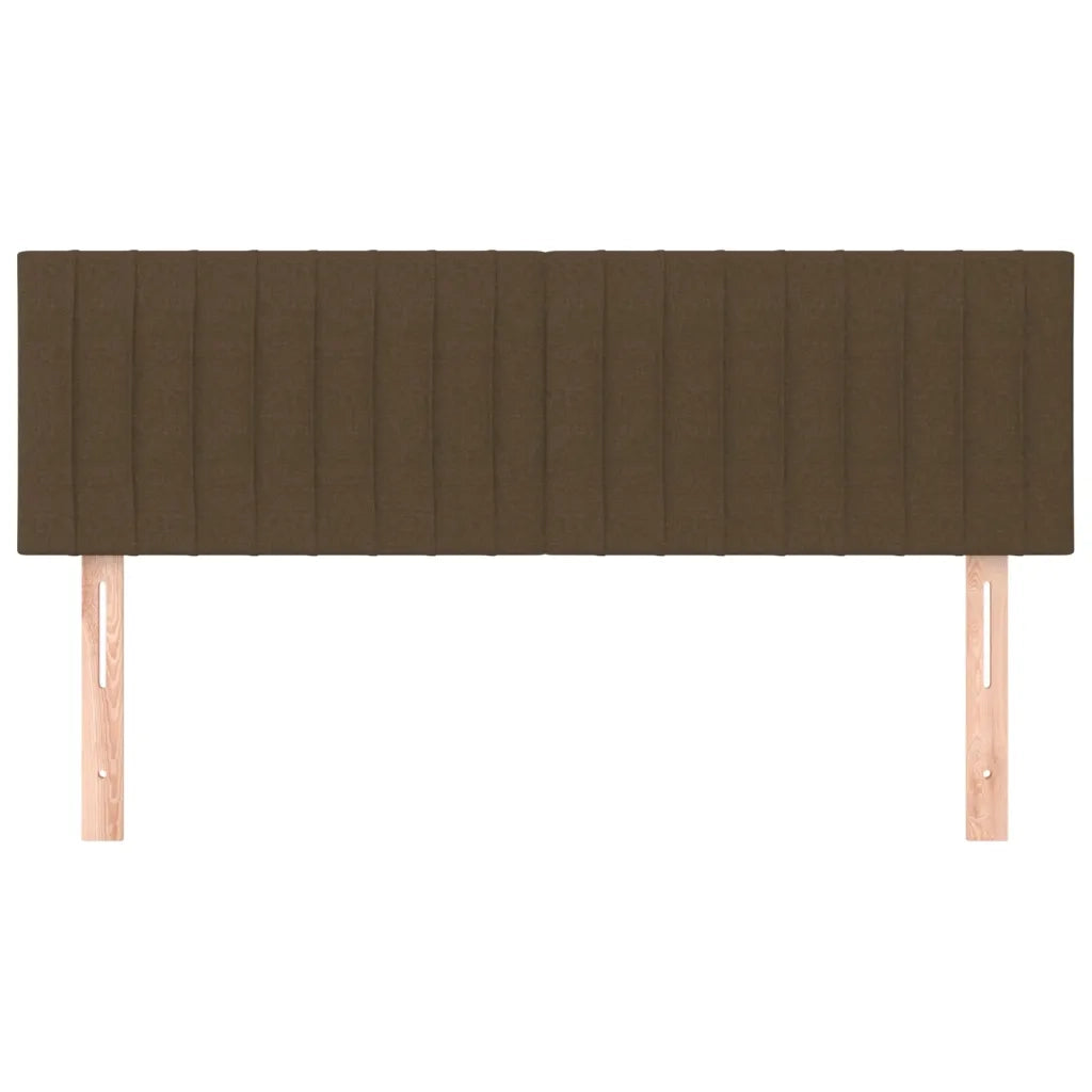 Testiera Marrone Scuro 144x5x78/88 cm in Tessuto 346245