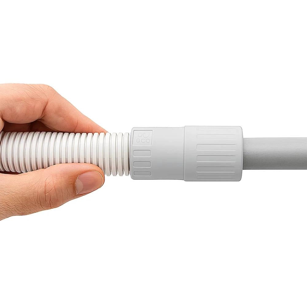 Raccordo dritto faeg ip65 per tubo guaina elettrica in tecnopolimero *** diametro 40 millimetri, confezione 1
