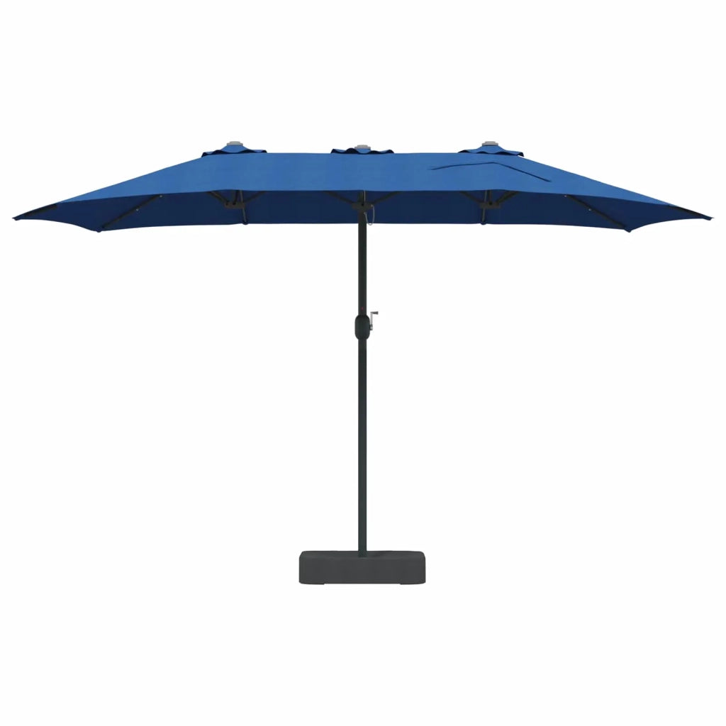 Ombrello da giardino Azzurro 385 x 209 x 244 cm Poliestere 42003290