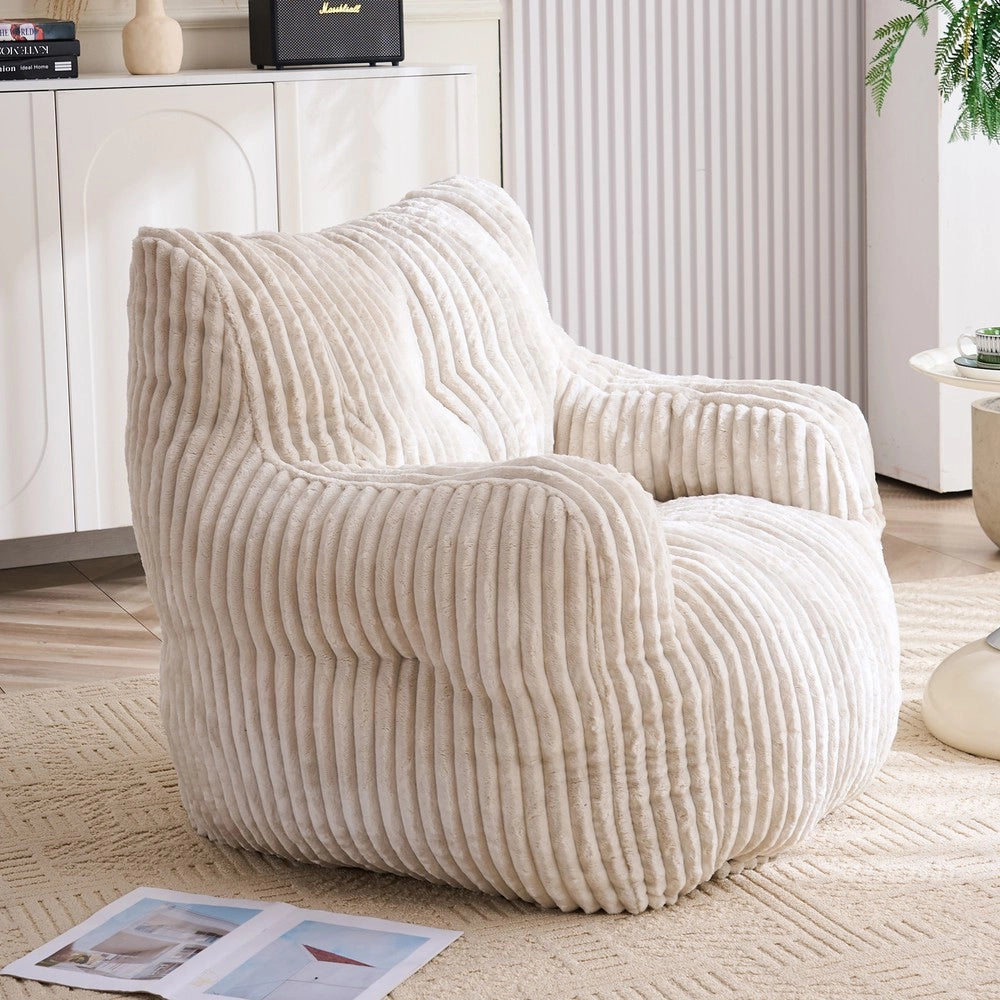 Poltrona Sacco Morbida in Velluto a Coste ¨C Xylo ¨C Beige