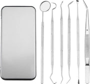 Set di cura della bocca professionale, realizzato in acciaio inossidabile, 6 pezzi