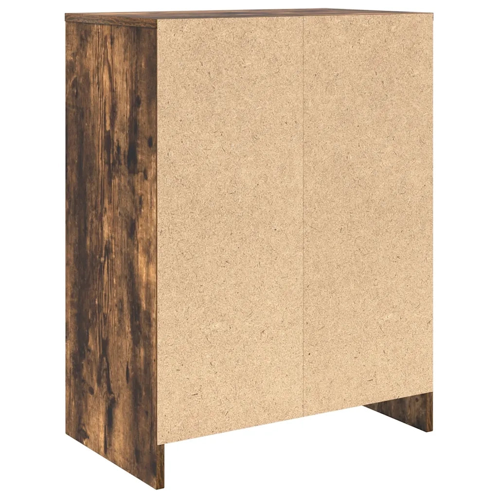 Scarpiera | Mobile per scarpe Rovere Fumo 57x34x76 cm in Legno Multistrato