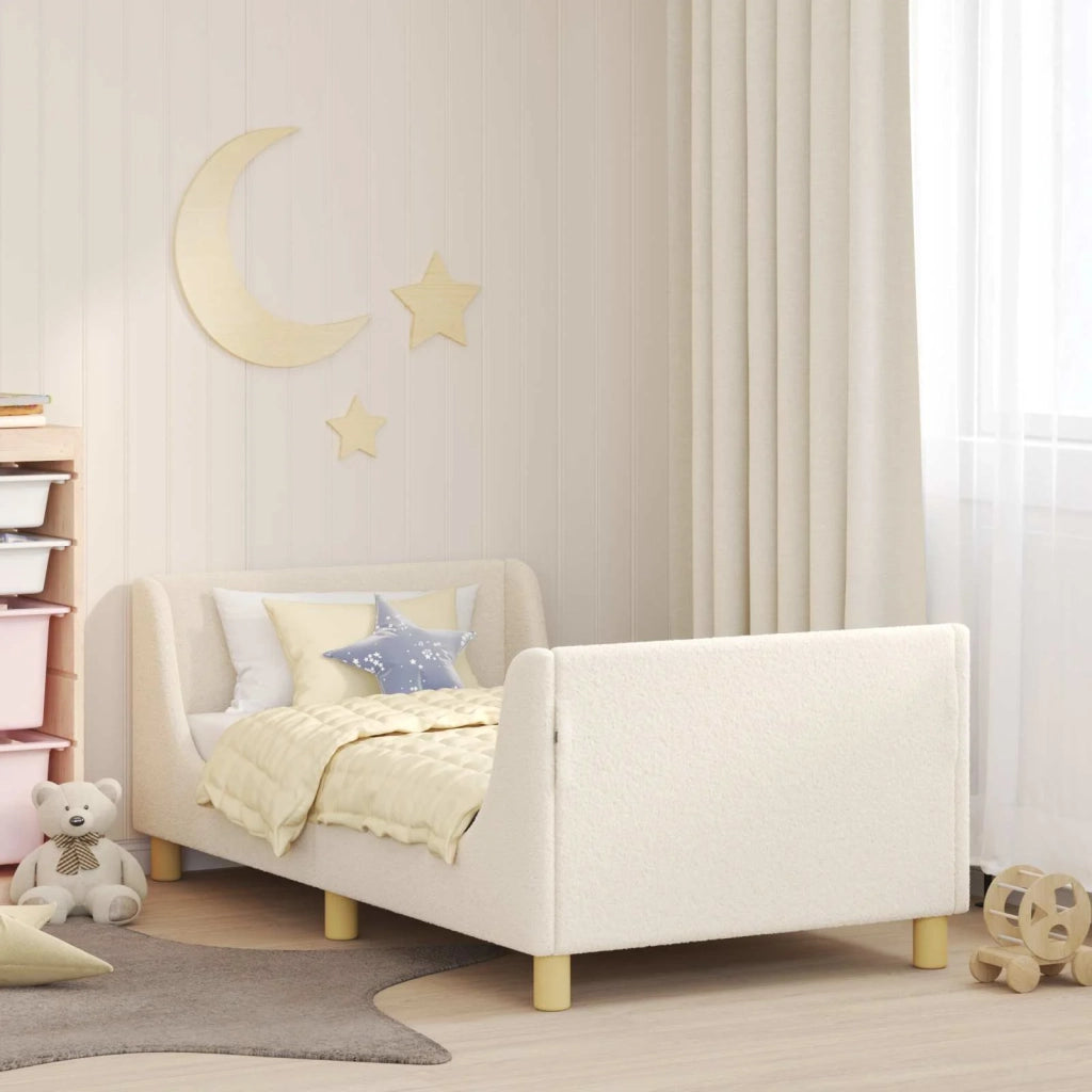 Struttura letto bambini con testata Crema 80 x 160 cm 42010854