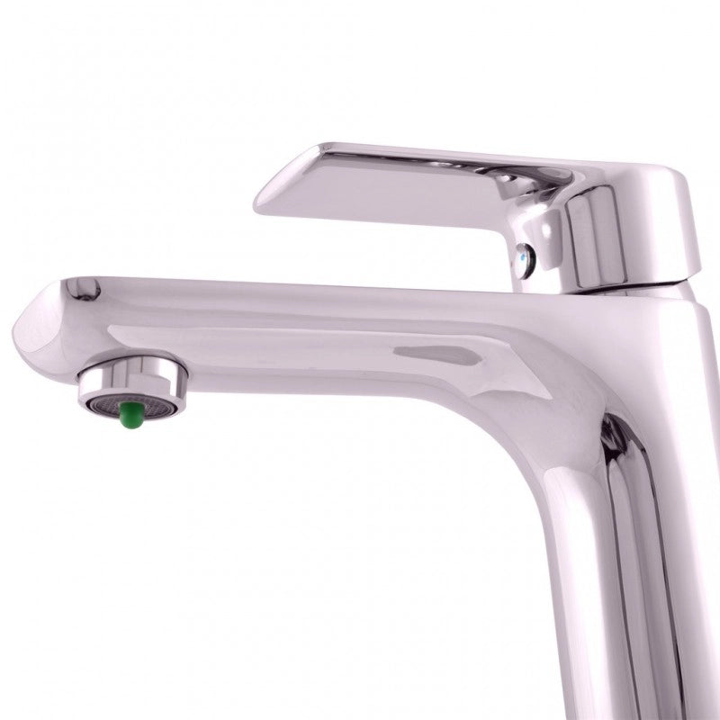 VLTAVA miscelatore lavabo alto economico in ottone cromato 31,5 cm