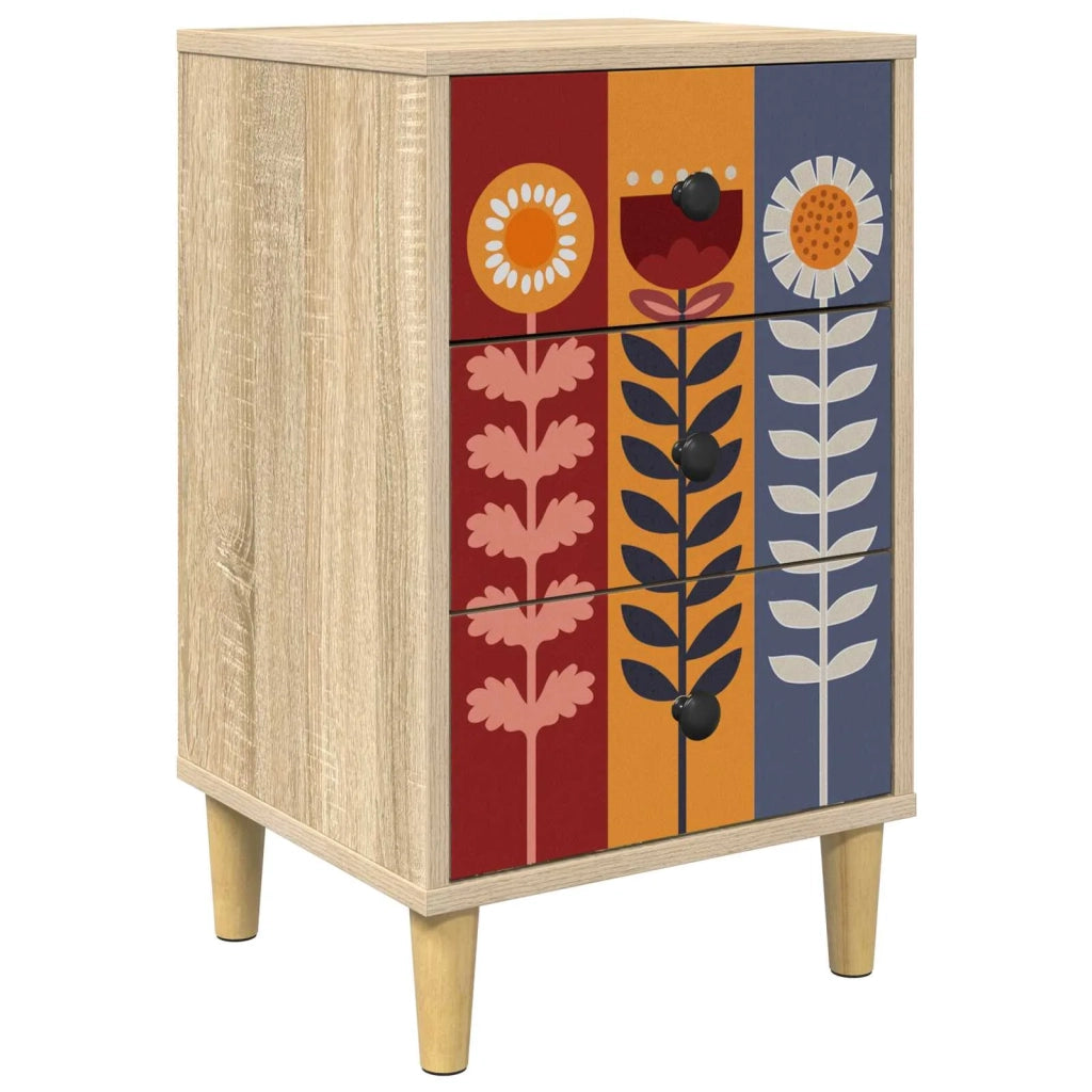 Armadio da Notte ESSEN Rovere Sonoma 36 x 33 x 60 cm 8007295