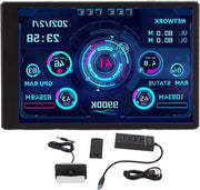 Sistema di Monitoraggio Temperatura PC AIDA64 con Display USB - Pannello di Sensore con Stazione di Ricarica