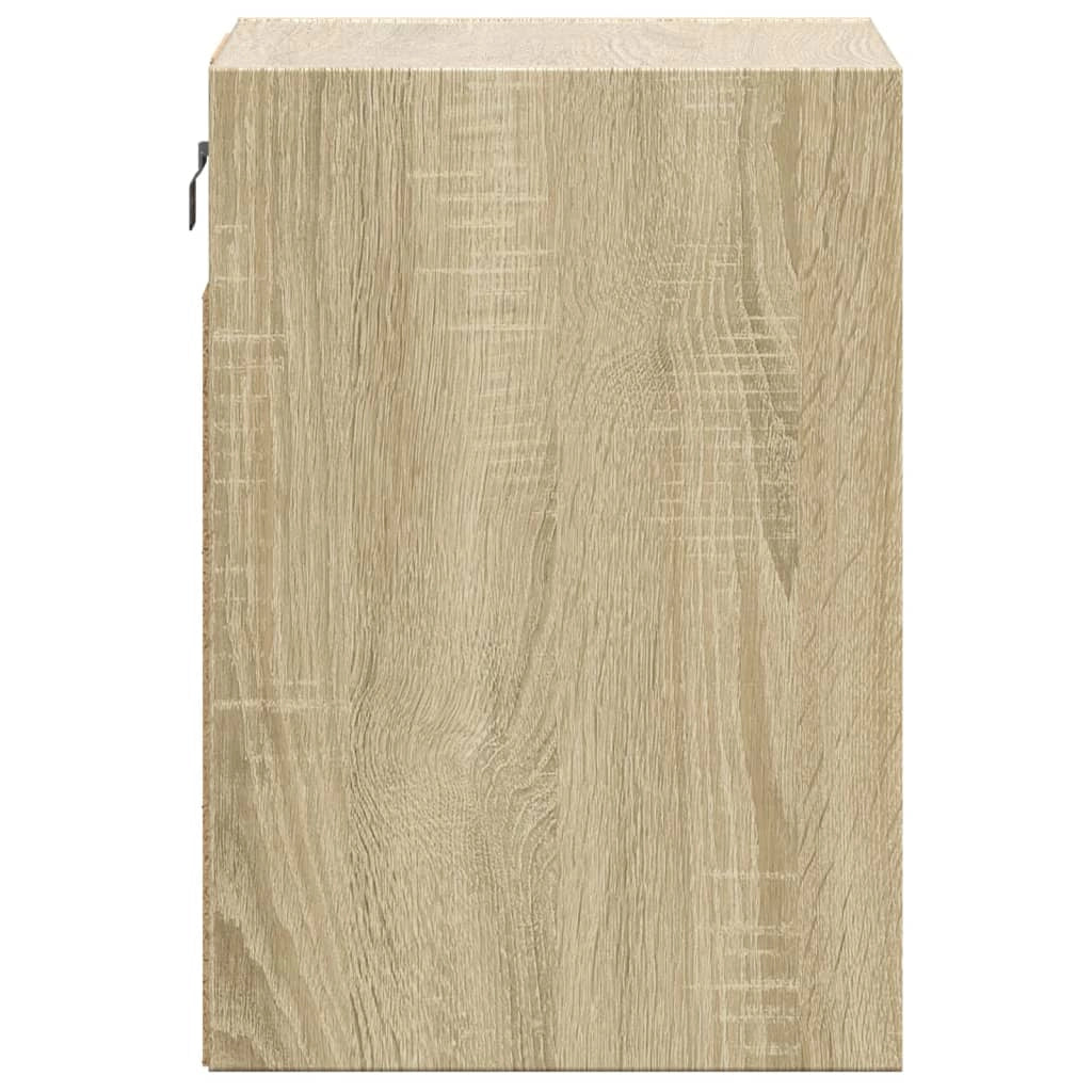 Mobile TV multimediale da parete mensola TV mobile TV sala da pranzo soggiorno camera da letto luci LED 2 pezzi rovere Sonoma 41 x 31 x 45 cm marrone 02_0029176