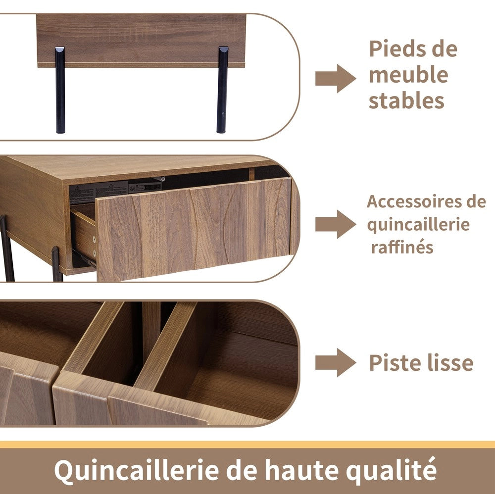 Tavolino da Caff¨¨ Retr¨° per Soggiorno ¨C MINIMAL ¨C 105x55x41 cm