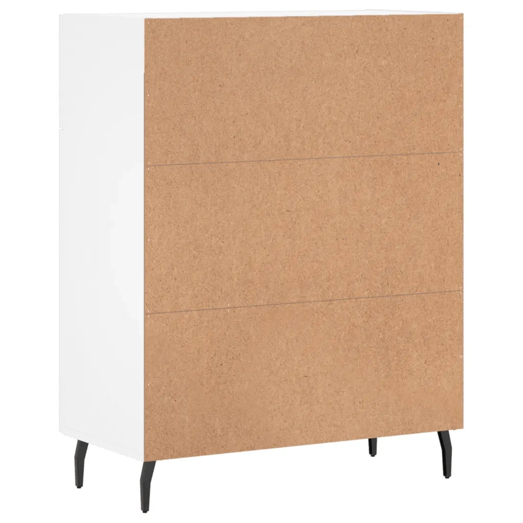 Credenza-Buffet-Armadio da cucina Bianca 69,5x34x90 cm in Legno Multistrato 971513