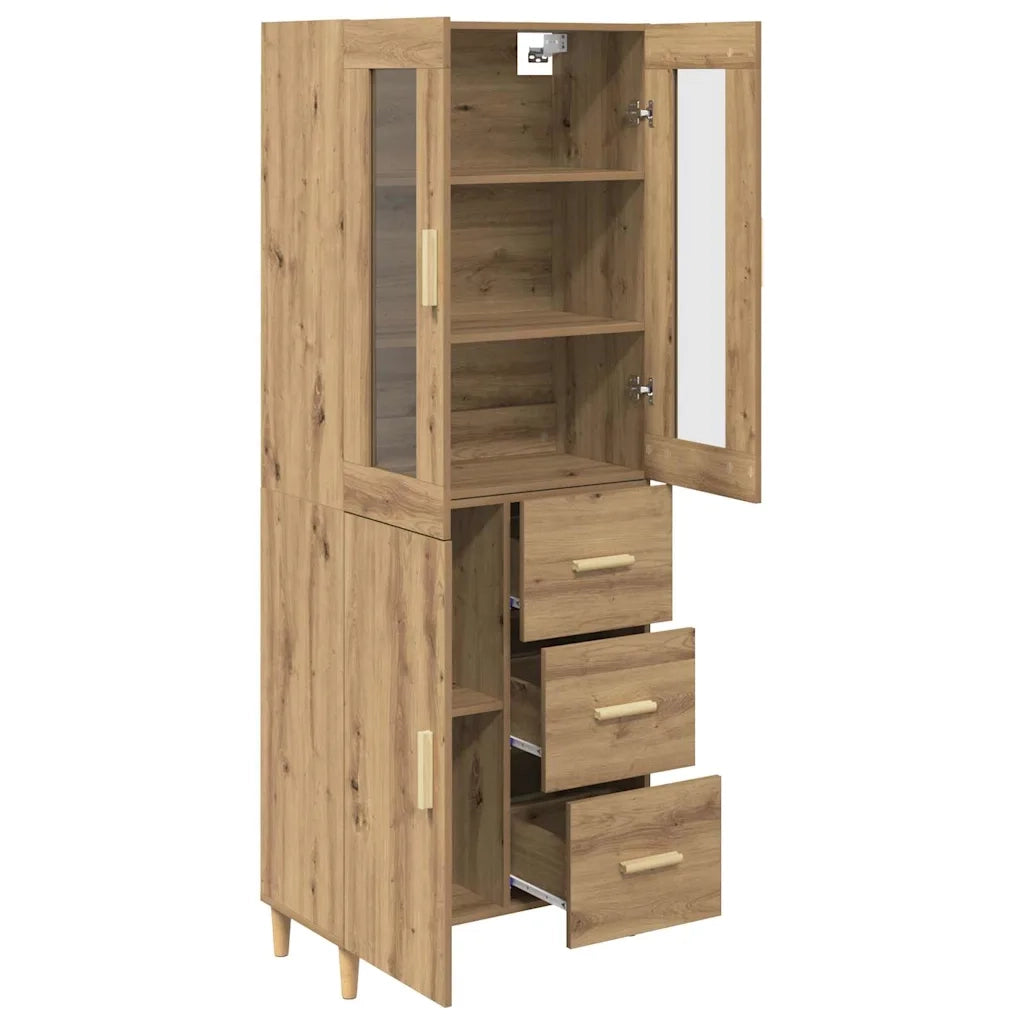 Credenza con cassetto Rovere artigianale 69,5 x 34 x 180 cm