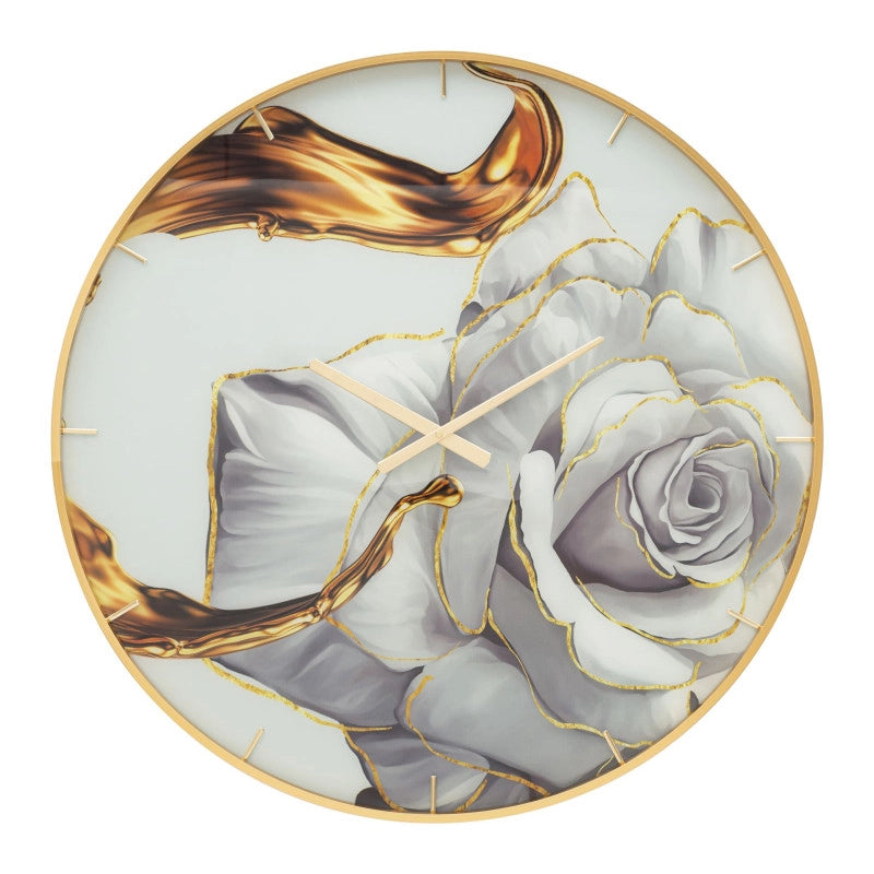 Orologio Glassortiti Rose cm ø 80x5
