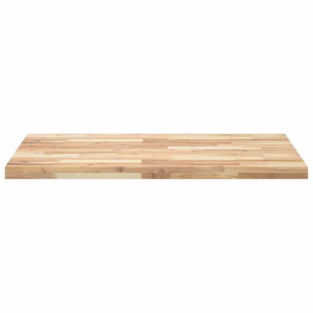 Piano Tavolo Rettangolare 100x70x4cm Legno Massello di Acacia