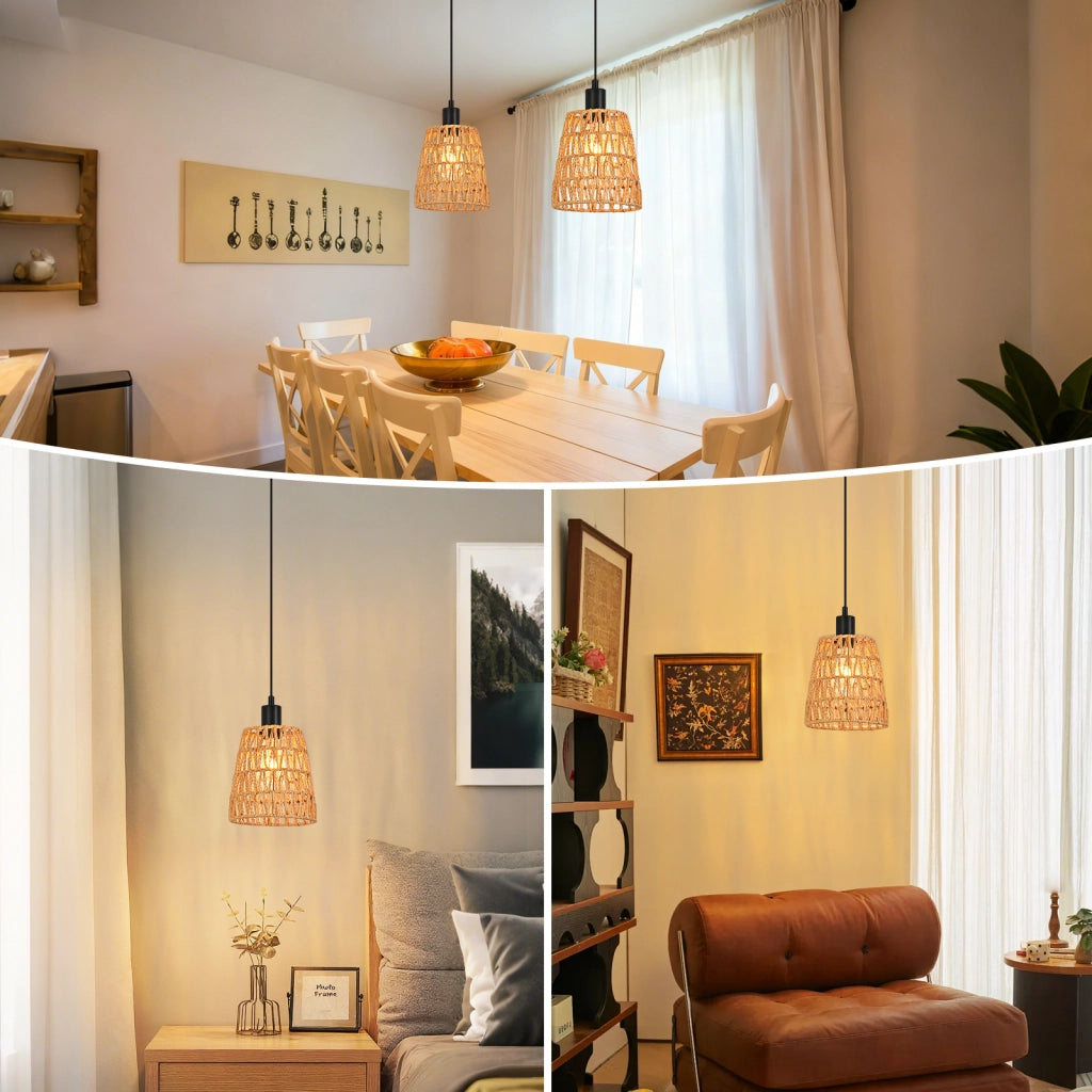Lampada a sospensione ZMH vintage E27 per sala da pranzo e cucina