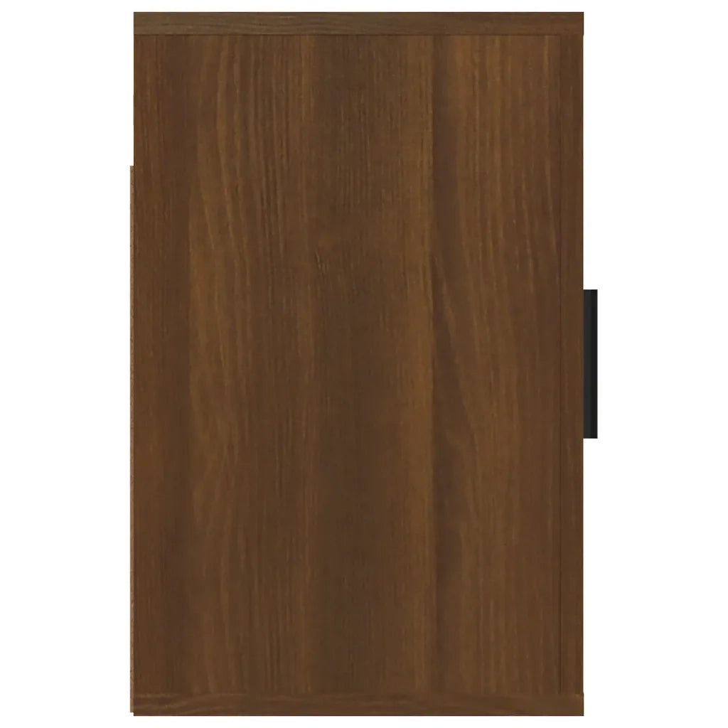 Comodino | Armadio da Notte | Mobiletto da notte a Muro Rovere Marrone 50x30x47 cm