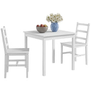 Set Tavolo da Pranzo con 2 Sedie ¨C Xylo ¨C Legno Massello Bianco