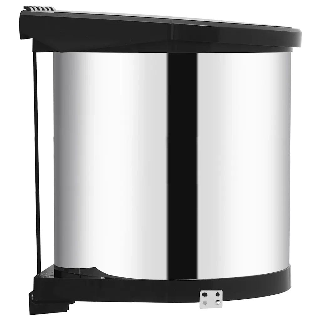 Pattumiera da Incasso per Cucina in Acciaio Inossidabile 12 L cod mxl 47288
