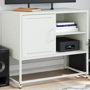 Mobile TV Bianco 68x39x60,5 cm in Acciaio