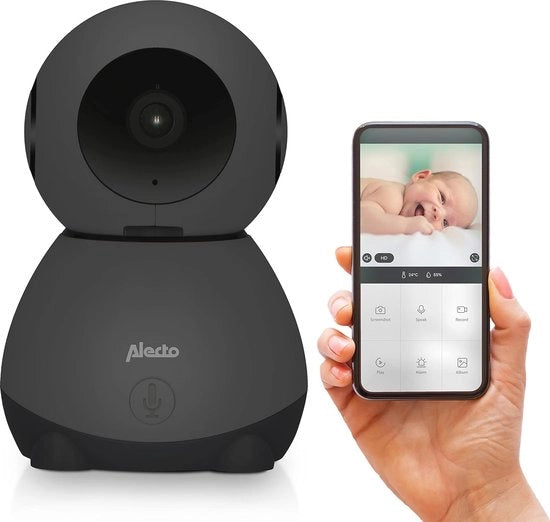 Baby Monitor WiFi con Camera 1080p HD e Controllo da Smartphone - Sorveglianza per la Casa e i Viaggi