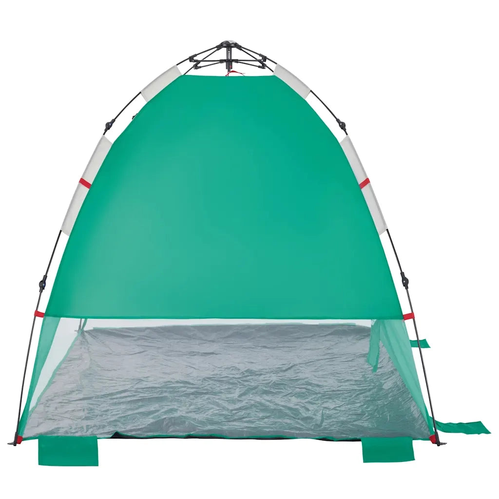 Tenda da Spiaggia 2 Persone-Tenda da campeggio Verde Rilascio Rapido Impermeabile 925102