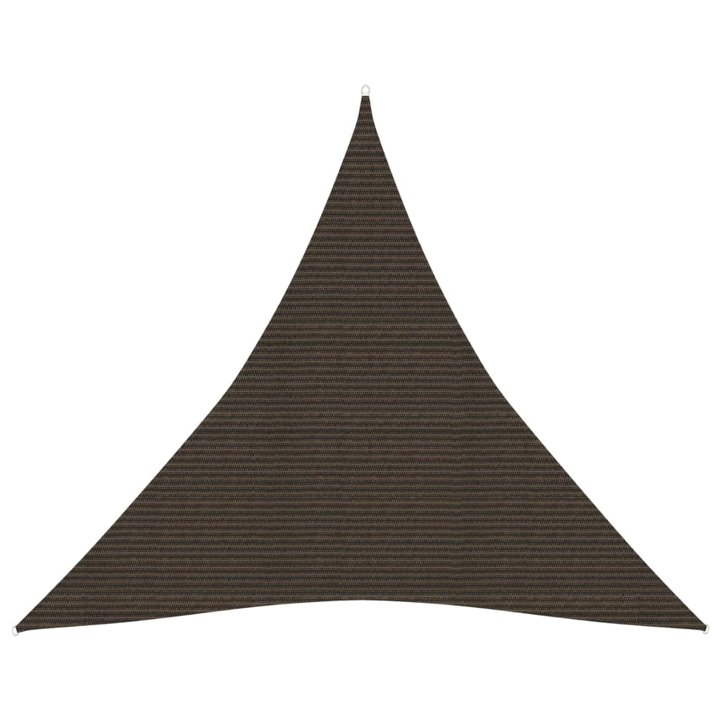 Vela ombreggiante/ombrellone 160 g/m² 4,5 x 4,5 x 4,5 m HDPE marrone 02_0009161