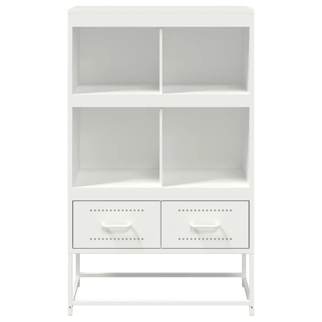 Credenza-Buffet-Armadio da cucina Bianca 68x39x111,5 cm Acciaio 653366